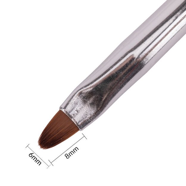 Teptukas geliui ovalus AlleLac, 6 dydis, baltas cirkonis 1 Teptukas geliui ovalus AlleLac, 6 dydis, baltas cirkonis 1