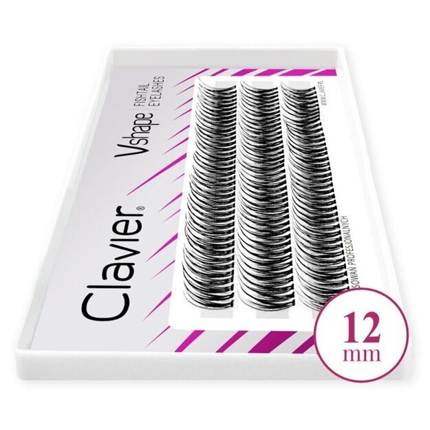 Priklijuojamos blakstienos V Shape 10D Clavier, 12 mm