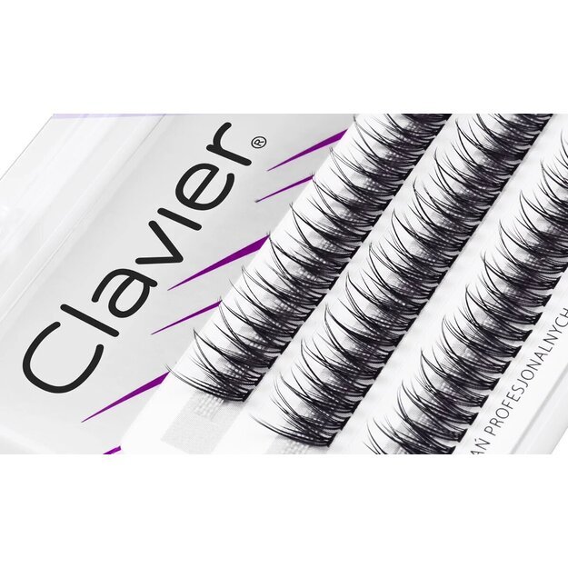 Priklijuojamos blakstienos V Shape 10D Clavier, 12 mm 1