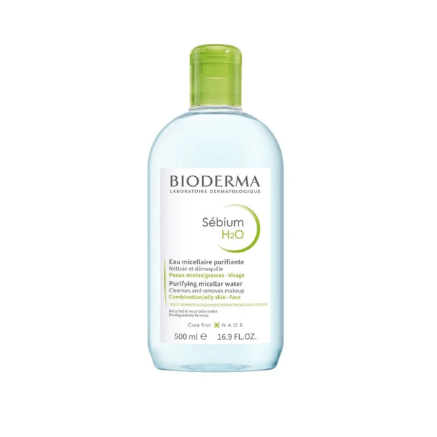 Bioderma Sébium H2O micelinis vanduo riebiai ir į aknę linkusiai odai, 500 ml
