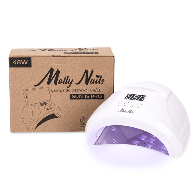 Molly Nails SUN 1S PRO UV/LED lempa nagams 48W balta