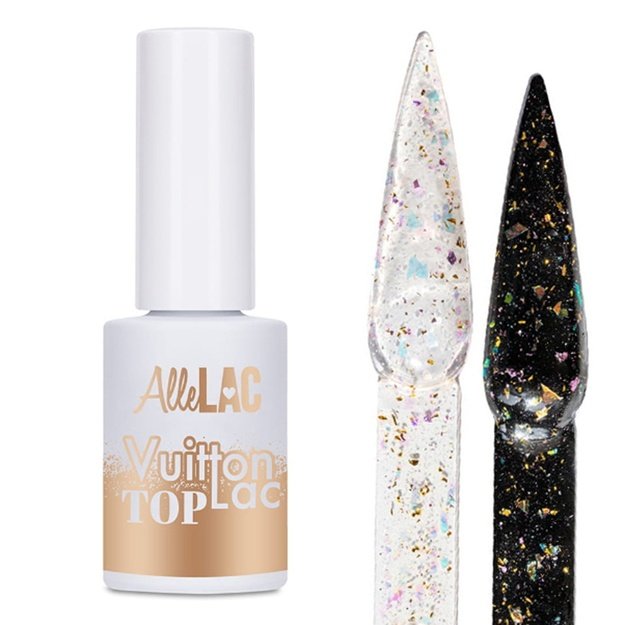 AlleLac Top Coat VuittonLac Holo nagų topas, 5 g