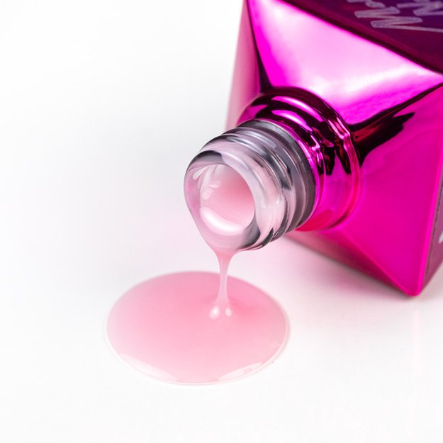 Top Milky MollyNails – pieniškas no wipe nagų topas Milky Pink, HEMA/Di-HEMA Free, 10 g