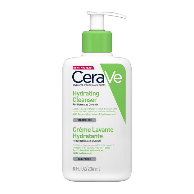 CeraVe Hydrating Cleanser drėkinamasis veido ir kūno prausiklis, 236 ml