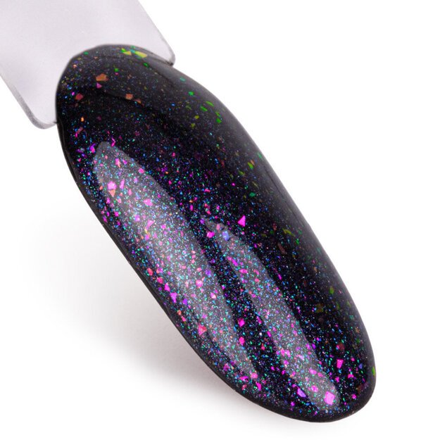 Gelinio nagų lako viršutinis sluoksnis AlleLac Top Glam Shine Glow, 7 g 2
