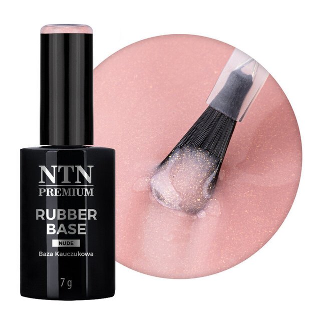 Gelinio nagų lako bazė Rubber Base Nude NTN, 7 g