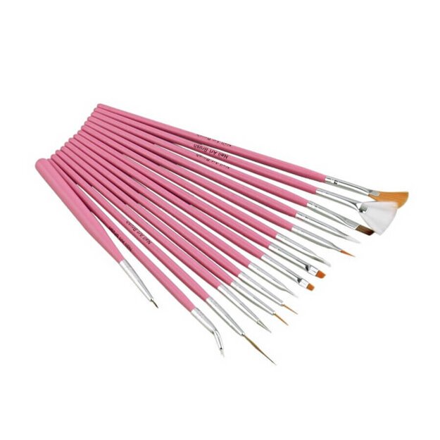 Manikiūro šepetėlių rinkinys Eko 15 vnt 1 Manikiūro šepetėlių rinkinys Eko 15 vnt 1