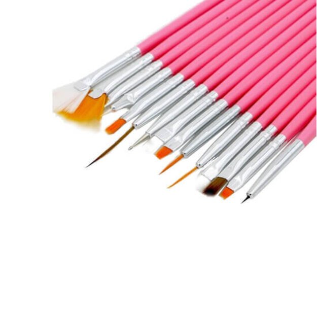 Manikiūro šepetėlių rinkinys Eko 15 vnt 2 Manikiūro šepetėlių rinkinys Eko 15 vnt 2