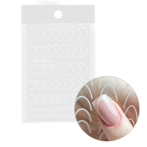 Lipdukai manikiūrui STZ-CS 169 white Lipdukai manikiūrui STZ-CS 169 white