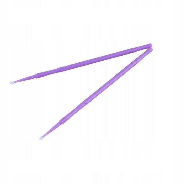 Aplikatoriai be pluošto blakstienoms Clavier, 1 mm, 100 vnt 2 Aplikatoriai be pluošto blakstienoms Clavier, 1 mm, 100 vnt 2