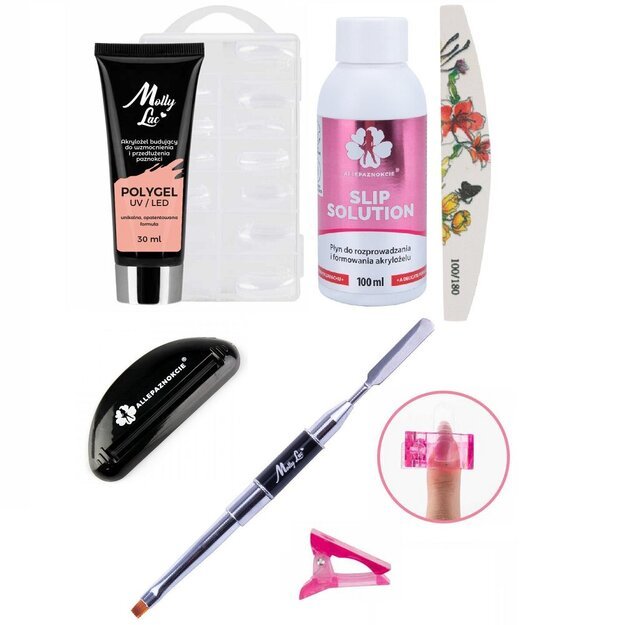 Polygel rinkinys nagų priauginimui Musk