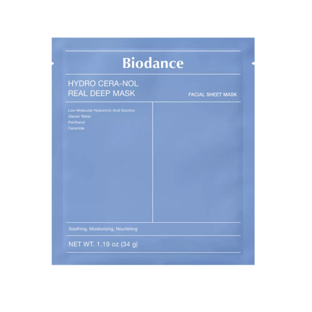 Biodance Hydro Cera-Nol Real Deep drėkinamoji veido kaukė, 34 g