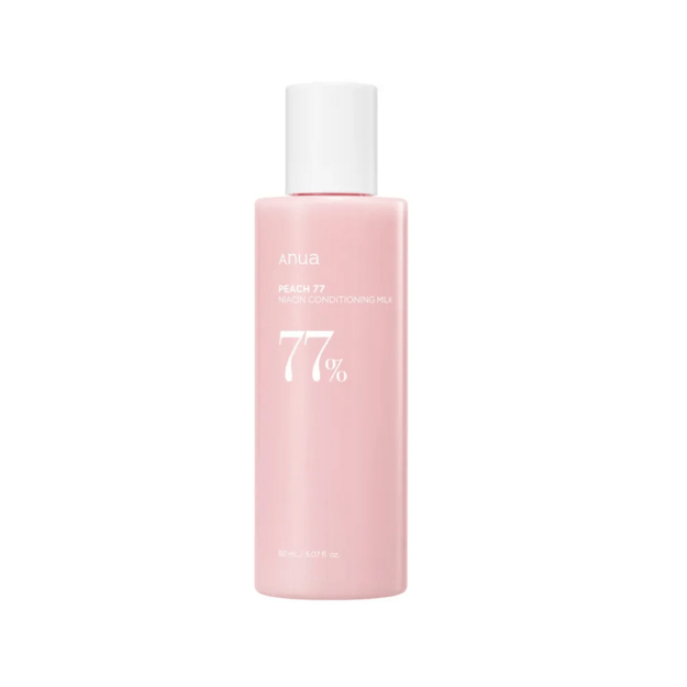 Anua Peach 77% Niacin Conditioning Milk drėkinamasis pienelis su persikų ekstraktu, 150 ml